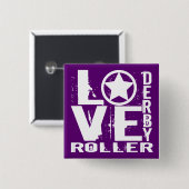 LIEBE Roller Derby Button (Vorne & Hinten)