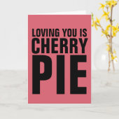 LIEBE ROMANCE CARDS, LIEBT SIE IST CHERRY PIE KARTE (Gelbe Blume)