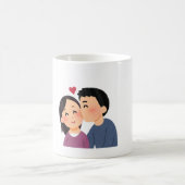 Liebe & Romantik Elegante Tasse (Mittel)