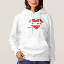 Liebe & Romantik-Konzeptdesign mit Herzelementen Hoodie