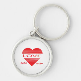 Liebe & Romantik-Konzeptdesign mit Herzelementen Schlüsselanhänger