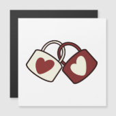 Liebe, Romantik, Paar Magnetkarte (Vorne/Hinten)