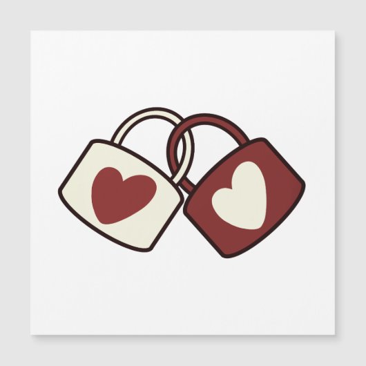 Liebe, Romantik, Paar Magnetkarte (Vorderseite)