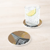 Liebe & Romantik Stadt Paris Eiffelturm Frankreich Getränkeuntersetzer (Seite)