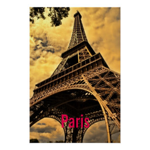 Liebe & Romantik Stadt Paris Eiffelturm Frankreich Poster