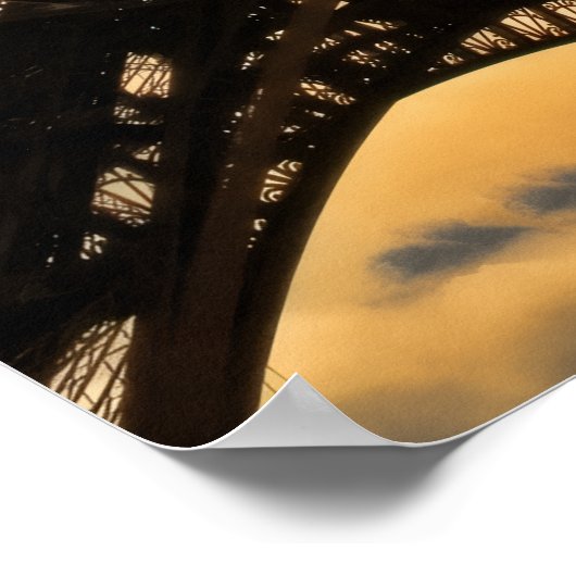 Liebe & Romantik Stadt Paris Eiffelturm Frankreich Poster (Ecke)