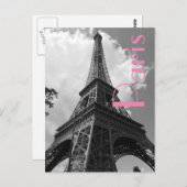 Liebe & Romantik Stadt Paris Eiffelturm Frankreich Postkarte (Vorne/Hinten)