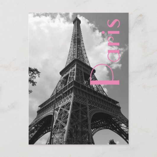 Liebe & Romantik Stadt Paris Eiffelturm Frankreich Postkarte (Vorderseite)