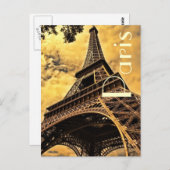 Liebe & Romantik Stadt Paris Eiffelturm Frankreich Postkarte (Vorne/Hinten)