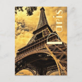 Liebe & Romantik Stadt Paris Eiffelturm Frankreich Postkarte (Vorderseite)
