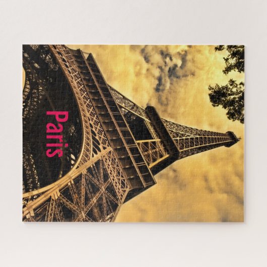 Liebe & Romantik Stadt Paris Eiffelturm Frankreich Puzzle (Horizontal)