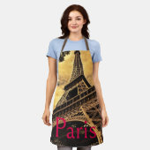 Liebe & Romantik Stadt Paris Eiffelturm Frankreich Schürze (Getragen)