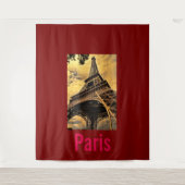 Liebe & Romantik Stadt Paris Eiffelturm Frankreich Wandteppich (Vorderseite)