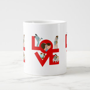 LIEBE Romantische Momente für Paare Jumbo-Tasse