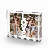 Liebe Romantischer Couple Foto Collage Foto Block (Rechts)