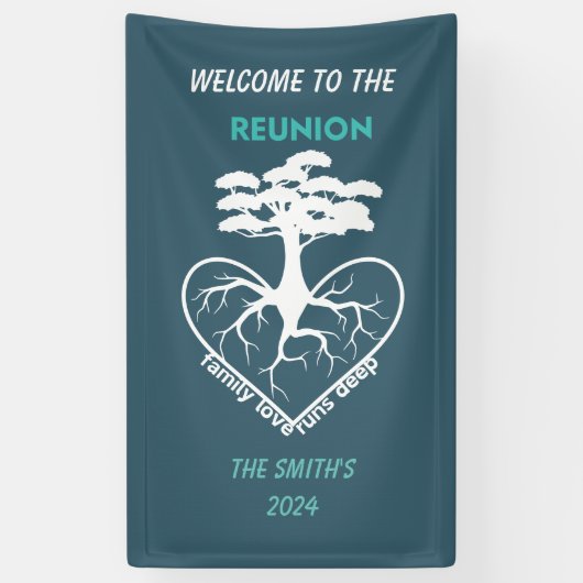 Liebe Roots laufen tief Banner (Vertikal)