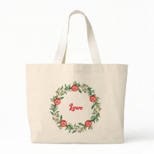 Liebe Rosa Blüten und Granatapfel Große Tüte Beute