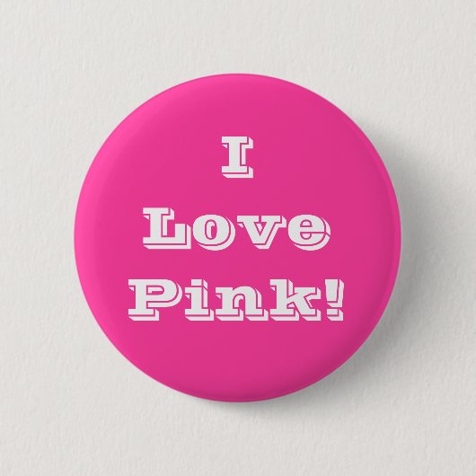 Liebe-Rosa des Knopf-I Button (Vorderseite)