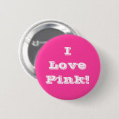 Liebe-Rosa des Knopf-I Button (Vorne & Hinten)