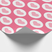 Liebe rosa Farbmuster Geschenkpapier (Ecke)