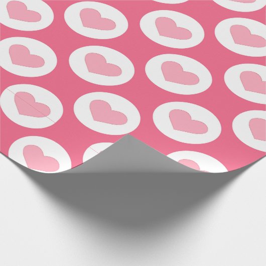 Liebe rosa Farbmuster Geschenkpapier (Ecke)