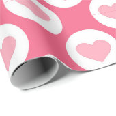 Liebe rosa Farbmuster Geschenkpapier (Rolleneckpunkt)