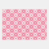 Liebe rosa Farbmuster Geschenkpapier Set (Vorderseite 3)