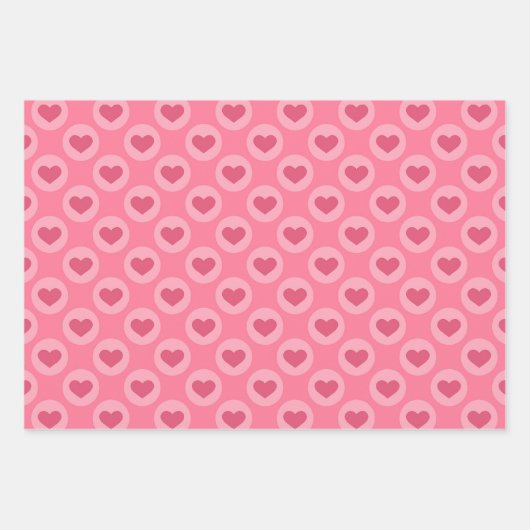 Liebe rosa Farbmuster Geschenkpapier Set (Vorderseite 2)