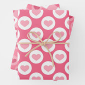 Liebe rosa Farbmuster Geschenkpapier Set (Beispiel)