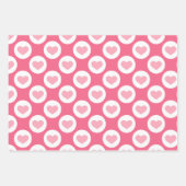 Liebe rosa Farbmuster Geschenkpapier Set (Vorderseite)