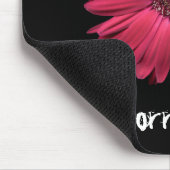 LIEBE ROSA Gerbera MAUSUNTERLAGE Mousepad (Ecke)