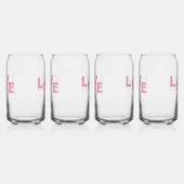 Liebe Rosa Glitzer Dosenglas (Rechts)