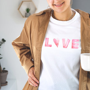 Liebe Rosa Herzchen Valentinstag / Sommer T - Shir T-Shirt