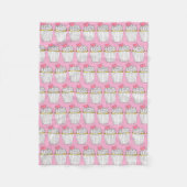 Liebe Rosa Herzklopfen Fleecedecke (Vorderseite)