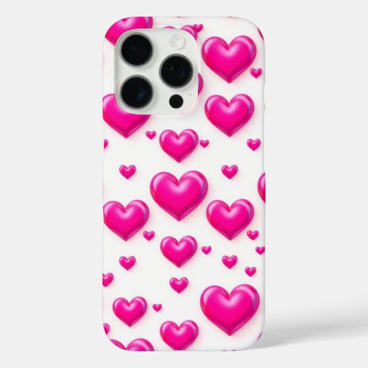 Liebe Rosa Herzmuster Design Handy Abdeckung Case-Mate iPhone Hülle (Rückseite)