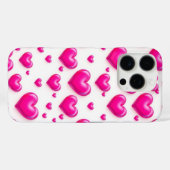 Liebe Rosa Herzmuster Design Handy Abdeckung Case-Mate iPhone Hülle (Rückseite (Horizontal))