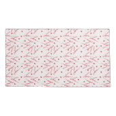 Liebe Rosa Hintergrund Kissenbezug (Rückseite-Links)