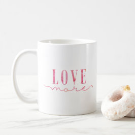 Liebe rosa kaffeetasse