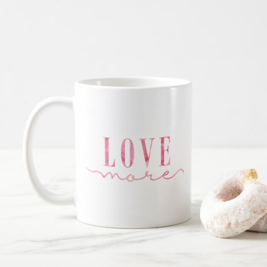 Liebe rosa kaffeetasse (Mit Donut)