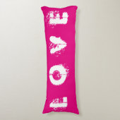 LIEBE Rosa Kissen (Vorderseite Vertikal)