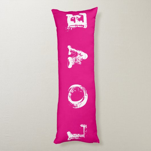 LIEBE Rosa Kissen (Rückseite (Vertikal))