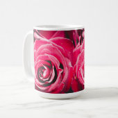 Liebe Rosa Rosen 15oz Klassische Tasse (Vorderseite Links)