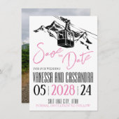Liebe Rosa Save The Date (Vorne/Hinten)