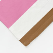 Liebe Rosa, Schwarz & Braun Fleecedecke (Ecke)