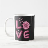 Liebe Rosa Sonnenblume Kaffeetasse (Links)