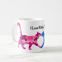 Liebe Rosa und Blauer Katze