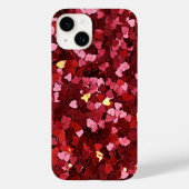 Liebe Rosa und Rotes Herz Case-Mate iPhone Hülle (Rückseite)