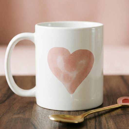 Liebe Rosa Wasserfarbe Kaffeetasse