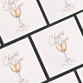 Liebe rosafarbenes Brautparty Papier Serviette