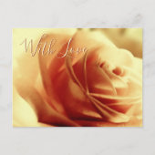 Liebe Rose Blume Anpassbare Postkarte (Vorderseite)